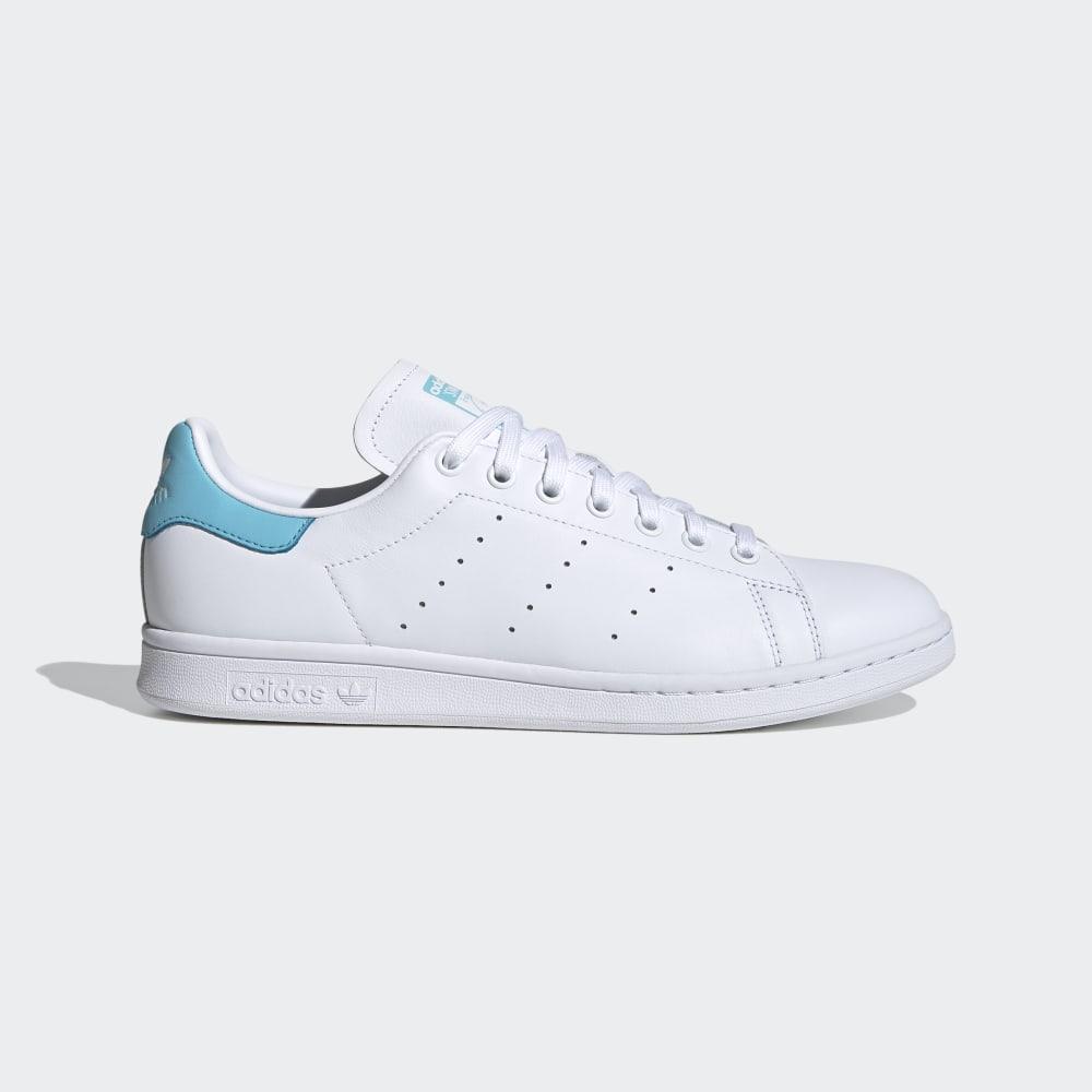 Originals Adidas Stan Smith Dama Romania - Albi/Albastri EF4480